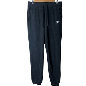 Nike Women’s Jogger Black Confetti Tie Waist Medium